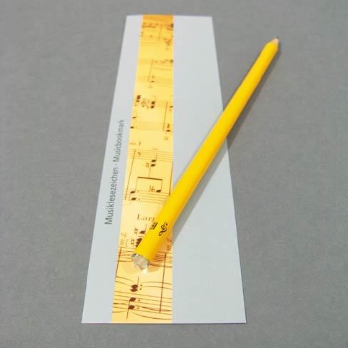 Pencil with rhinestone and bookmark
