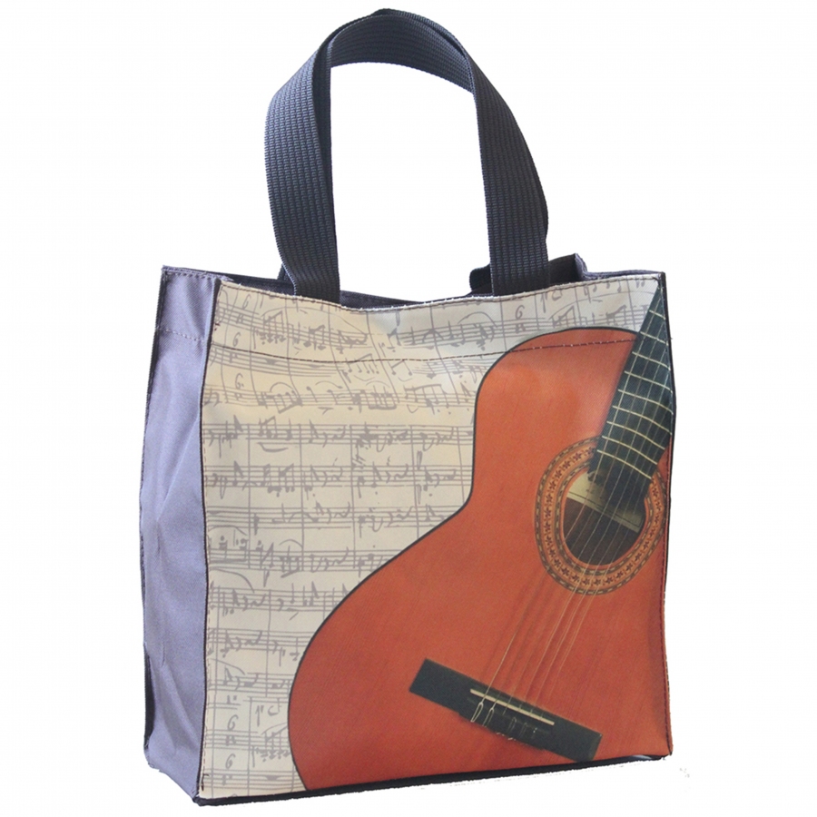 City bag with various musical instruments