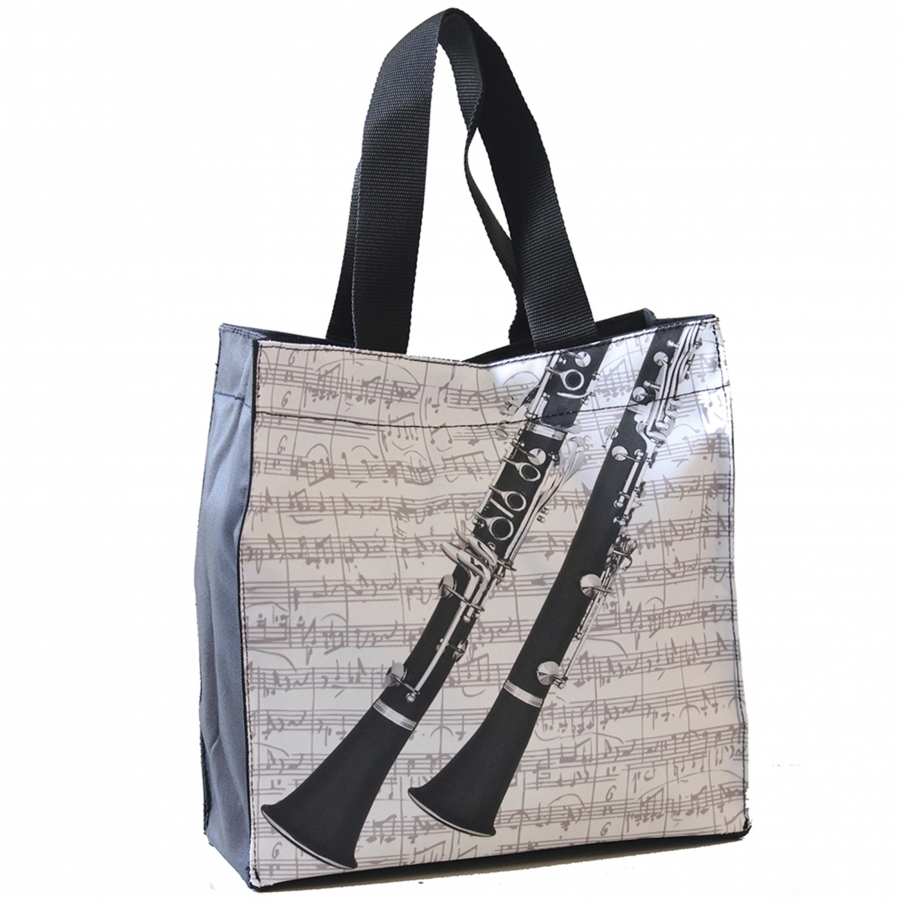 City bag with various musical instruments