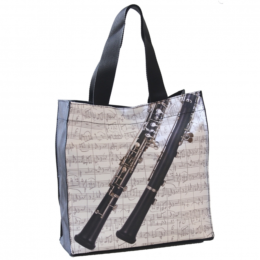 City bag with various musical instruments