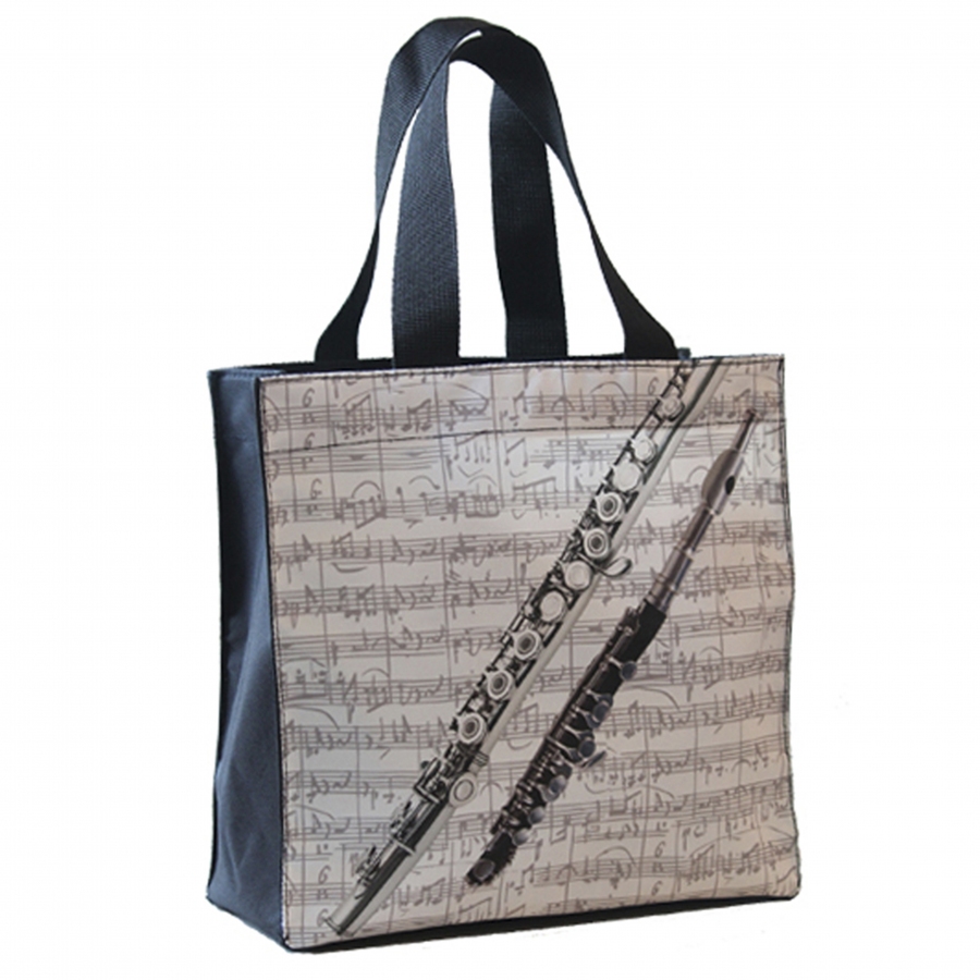 City bag with various musical instruments