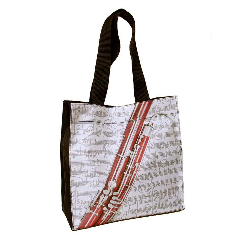 City bag with various musical instruments