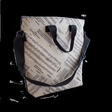 Τσάντα  πόλης με φερμουάρ και χιαστή