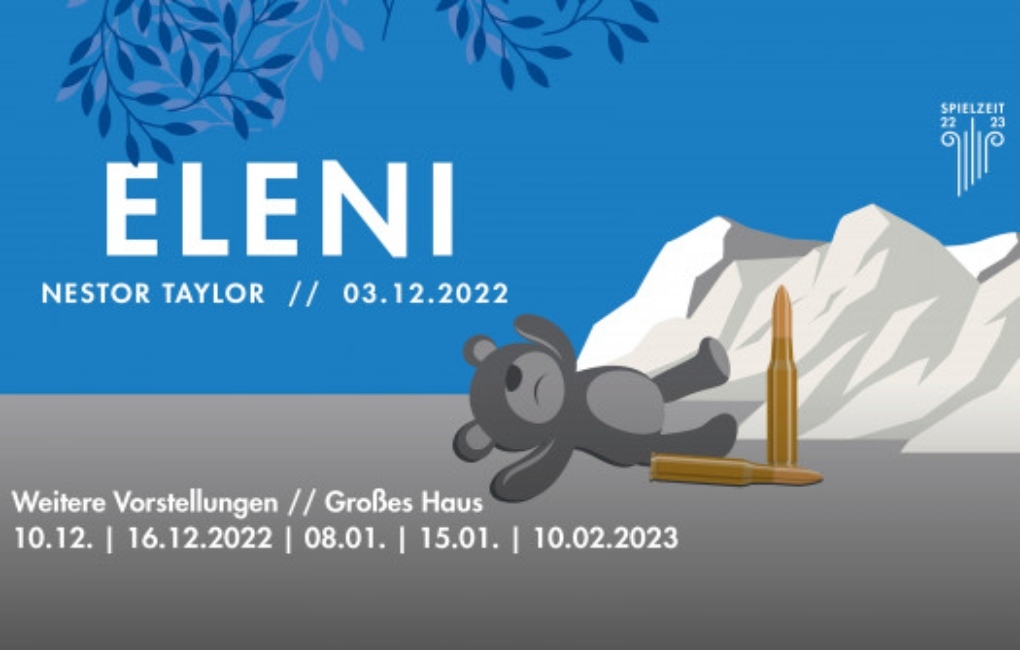 World premiere of the opera 'Eleni' by Nestor Taylor and libretto by Fergus Currie at Theater Erfurt