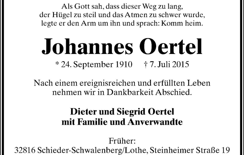 Acquisition of the Johannes Oertel catalogue by Schott Music